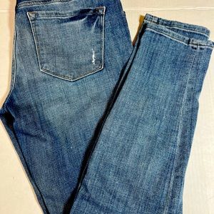 Ann Taylor loft relaxed distressed skinny women’s denim jeans size 28/6